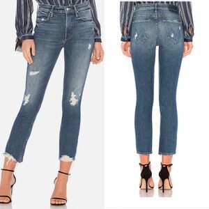 MOTHER The Flirt Ankle Testing The Waters Distressed Jeans Size 29‎